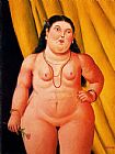 Fernando Botero Mujer 02 painting